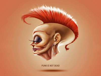 Punk is not dead digital art punk