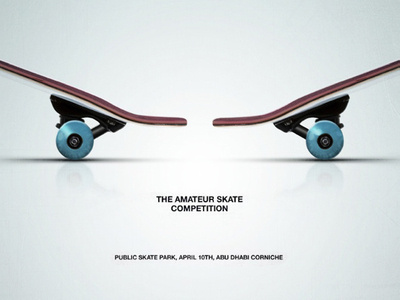 The Amateur Skating Competition Poster advertising art director ogilvy skating