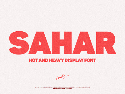 Sahar-Heavy Sans (early bird price)