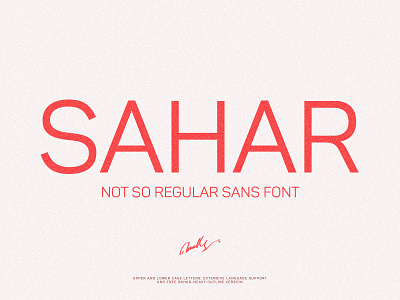 Sahar-Regular Sans (early bird price) + Free Valentine's Gift