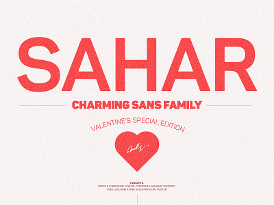 Sahar Sans Font Family ($3 Valentine's special)