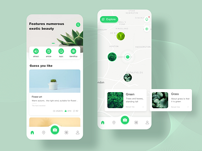 Plant app design icon ui