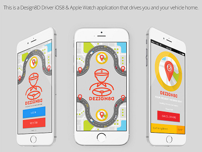 Design8D Driver iOS8 & iOS9 Mobile Application app application design8d designated driver mobile taxi