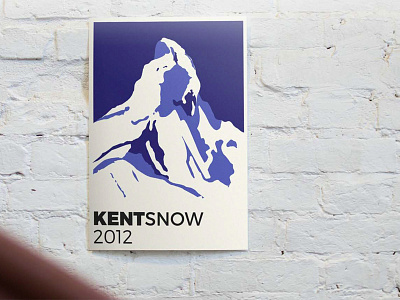 Mountains Screen Printed poster