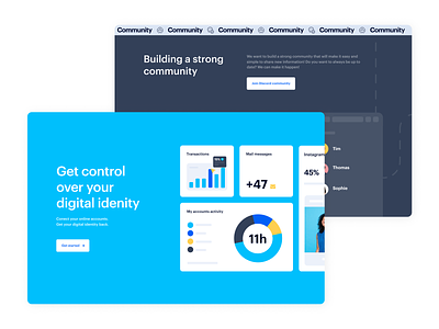 WunderPass Landing Page – Community and CTA section bazen agency blockchain crypto crypto landing page cryptocurrency data control data trading defi fintech identity layer landing page design privacy saas transaction ui ui graphics ux visual identity wunderpass