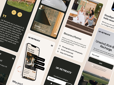 UK Retreats – Mobile Landing Page