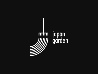 Japan Garden garden identity j japan logo mark symbol