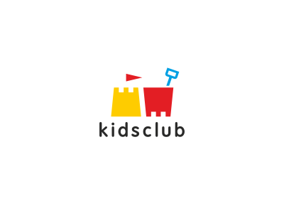 Kidsclub club colorful hotel icon kids logo rounded sans serif