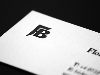 Fb monogram logo monogram print type