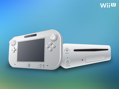Wii U console vector wiiu