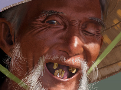 Old Man man painting realistic