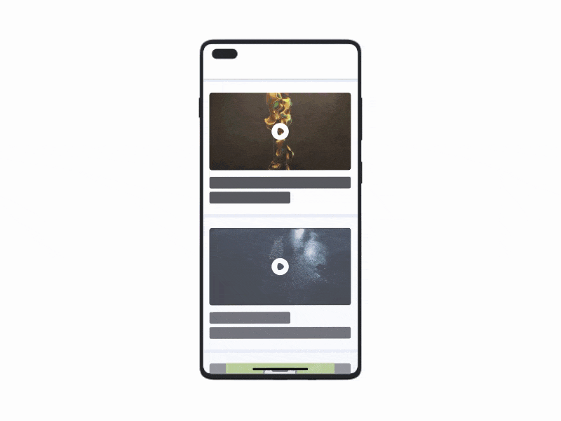 Video playback (landing) branding ui