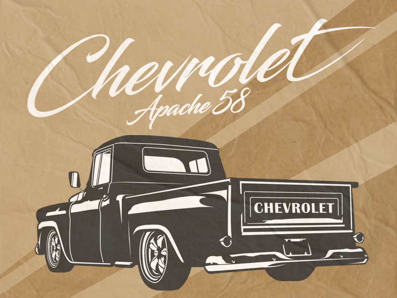 Chevrolet Apache 58 by Flesual Graphic on Dribbble