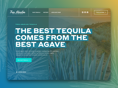 Tres Abuelos Tequila Concept - One Hour Design Challenge