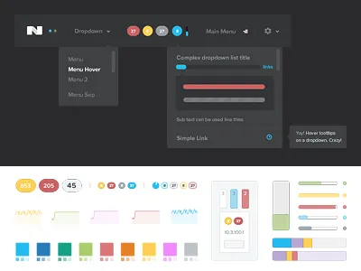 UI Guide analytics clean cluster convergence data flat interface node.js ui