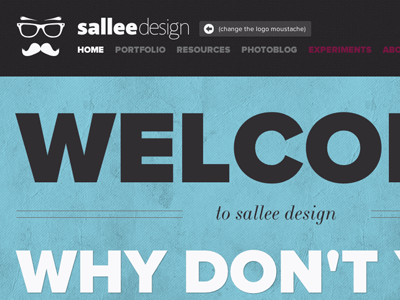 Salleedesign Home css html5 typography webdesign