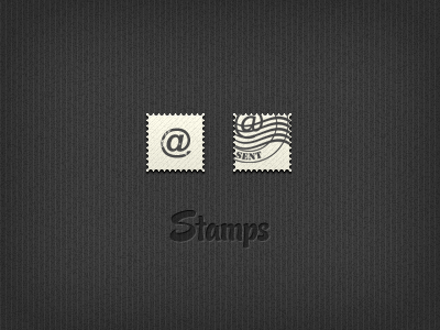 Mail Stamps icons mail stamp