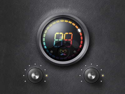 Awesomeness Meter clock interface ipad knob ui