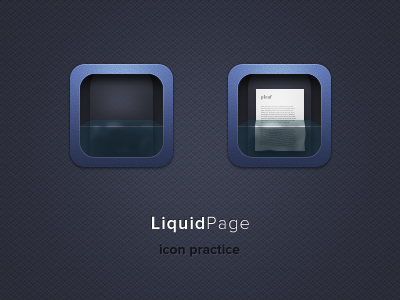 Liquid Page icon practice