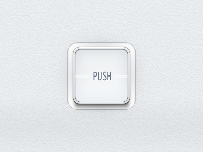 Push Button button clean ui white