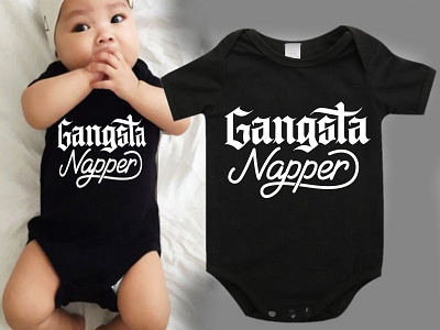 Gangsta Rapper calligraphy custom custom type design hand lettering handmade lettering tshirt type typography