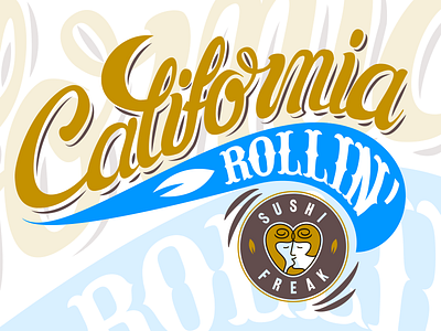 California Rollin california custom type design lettering rollin typography