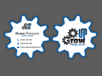 Grow Up Business cards auto business cards grow up logo
