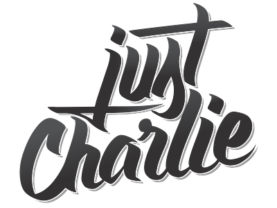 Just Charlie Logotype branding dj lettering logo logotype typography