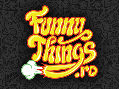 Funny Things Lettering funny funny things logo logotype typography