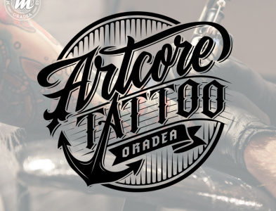 Artcore Tattoo Oradea branding calligraphy custom custom type hand lettering lettering logo logotype tattoo type typography
