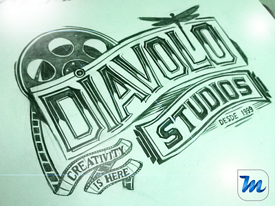 Branding Project - Sketch #3 branding illustration lettering logo logotype typography