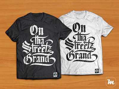 Street T-shirt Design brand calligraphy lettering street tshirt typography