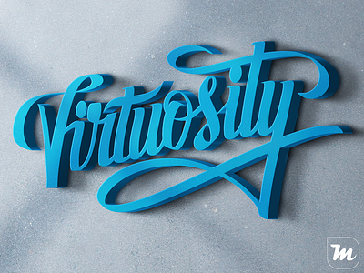 Virtuosity Lettering calligraphy custom type design lettering typography