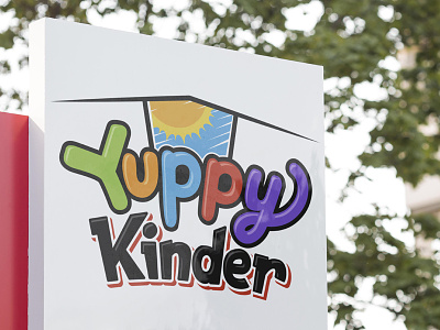 Yuppy Kinder branding children colorful graphic design kids lettering logo logotype typography