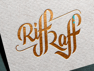 Riff Raff Logo Design branding calligraphy graphic design lettering logo logotype type typography
