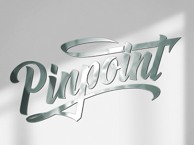Pinpoint logotype brand calligraphy custom lettering logo logotype type typography
