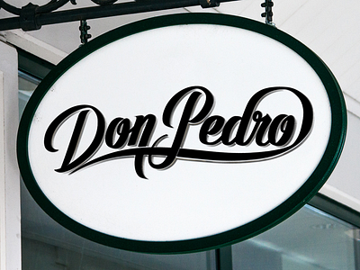 Don Pedro brand lettering logo logotype typography