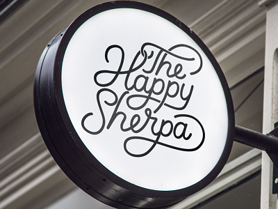 The happy Sherpa Outdoor Sign