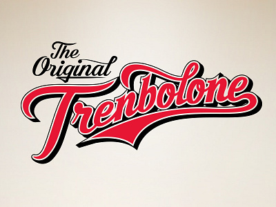 The Original Trenbolone baseball calligraphy lettering logo logotype original script trenbolone typography