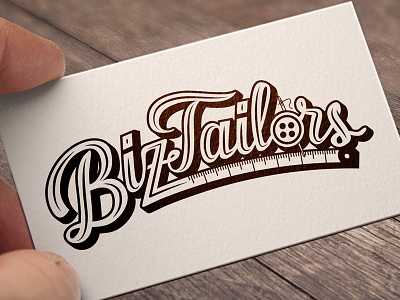 Biztailors Logo business calligraphy hand lettering lettering logo logotype script tailor typography wordmark