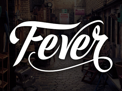 Fever Lettering Logo branding brush calligraphy elegant hand lettering lettering logo logotype script typography