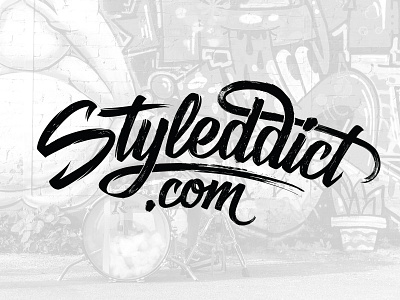 Styleddict Logo concept branding calligraphy custom custom type design handmade lettering logo logotype type typography