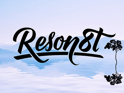 Reson8t Custom logo calligraphy custom custom type hand lettering handmade lettering logo logotype type typography