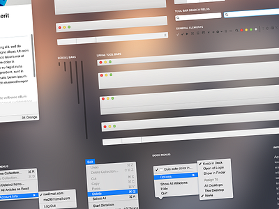 Mac OS X Yosemite UI