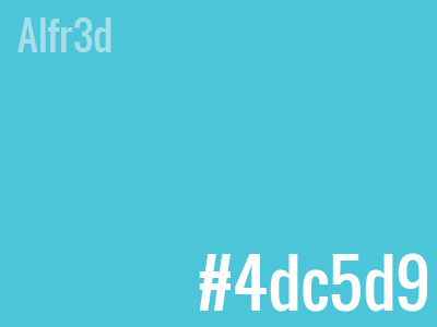 My Personal Color: #4dc5d9 color colorplayoff hex playoff