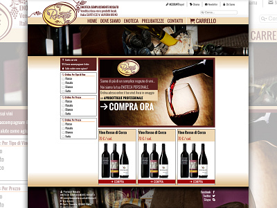 Wineshop Concept: Semplicemente Rosato concept css ecommerce markup site wineshop