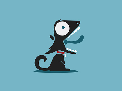 Dogmeleon animal chameleon dog icon illustration monster pet vector wild