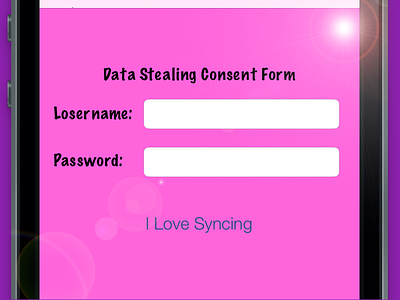 Prototype Data Stealing Consent Form data stealing ios7 security