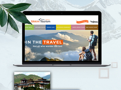 Sikkim Tour Design branding design jungle safari landing page nature tourism travel traveling trip uiux web design web development wild wildlife