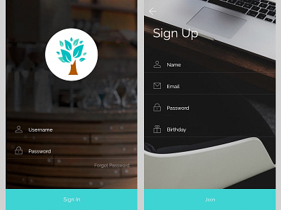 Login and Sign in Prototype